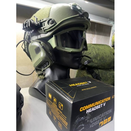 "COMMUNICATION HEADSET V" Активные тактические наушники для стрельбы в Курске