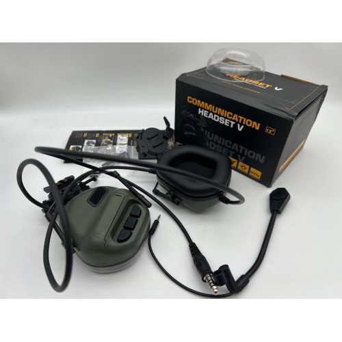 "COMMUNICATION HEADSET V" Активные тактические наушники для стрельбы в Курске