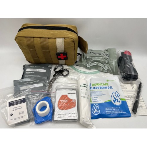 Номер 2. АРМЕЙСКАЯ АПТЕЧКА первой помощи ‼️УКОМПЛЕКТОВАННАЯ (с противоожоговым гелем BURNCARE в комплекте) / универсальная медицинская аптечка в Курске