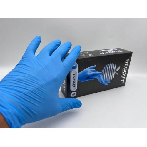 BENOVY MULTICOLOR НИТРИЛ медицинские цветные перчатки в Курске