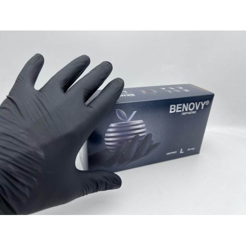 BENOVY MULTICOLOR НИТРИЛ медицинские цветные перчатки в Курске