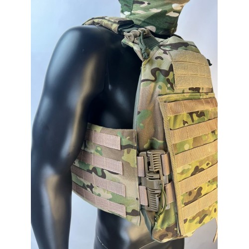 Бронежилет ЗАЩИТНИК в Курске с кевларовым баллистическим пакетом C2, капами и бронеплитами Бр5