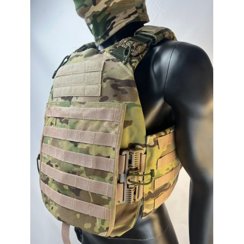 Бронежилет ЗАЩИТНИК в Курске с кевларовым баллистическим пакетом C2, капами и бронеплитами Бр5