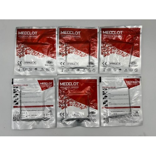 Гемостатический бинт MEDCLOT кровоостанавливающий с коалином (Турция) в Курске
