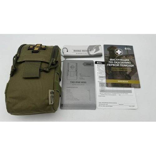 Военная тактическая аптечка RHINO RESCUE IFAK TRD MINI 11в1 в Курске