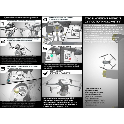 Сеткомет «Тарантул» против дронов в Курске премиум набор