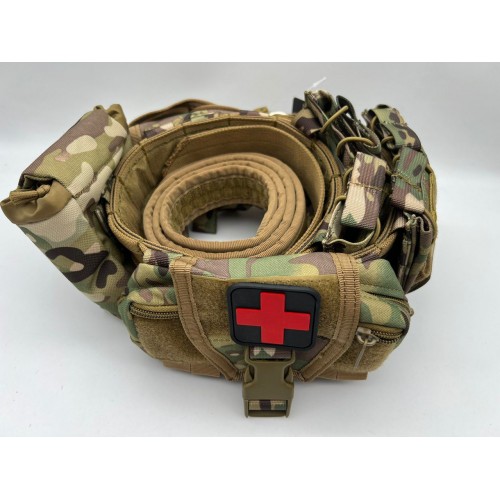 Пояс разгрузочный YAKEDA тактический с подсумками в Курске