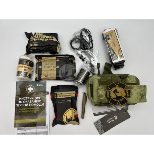 Военная тактическая аптечка “RHINO RESCUE” 11в1 укомплектованная второй эшелон в Курске