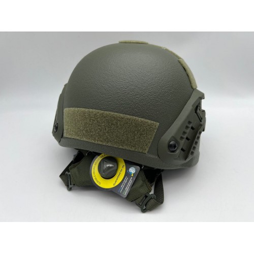 Кевларовый тактический баллистический композитный шлем ACH MICH NIJ IIIA Ops-Core (цвет «олива») / Бр2 класс защиты / с защитой ушей и системой регулировки Венди в Курске