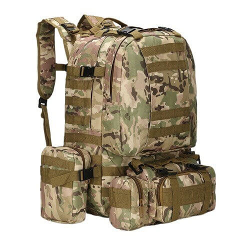 Рюкзак тактический 55 л со съемными подсумками в Курске