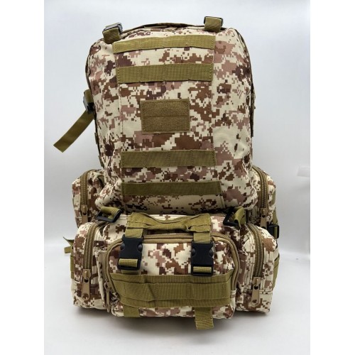 Рюкзак тактический 55 л песок/пиксель в Курске