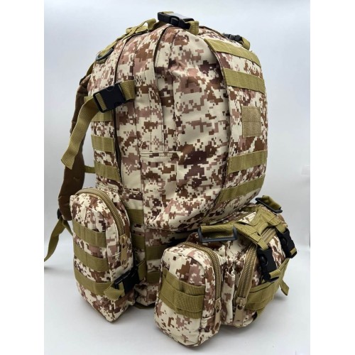 Рюкзак тактический 55 л песок/пиксель в Курске