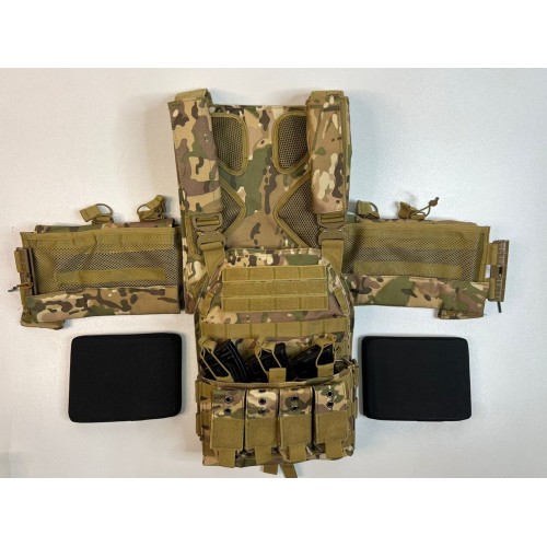 Жилет (плитник быстросъёмный/разгрузка) с возможностью установки боковых плит или боковых баллистических пакетов в Курске